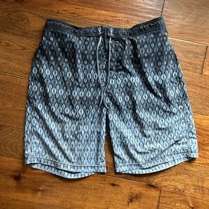 Speedo Men's Swim Trunks Shorts Black UPF Lined Mesh Size Extra Large XL